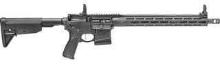 Springfield Saint Victor AR-15 rifle with 10-round capacity magazine, black.